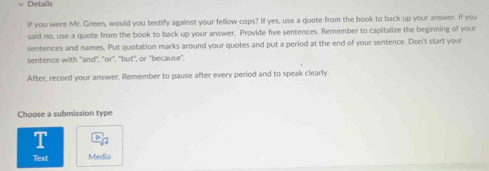 if you were mr. green, would you testify against your fellow cops? if y…