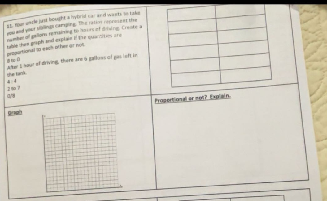 11. your uncle just bought a hybrid car and wants to take you and your …