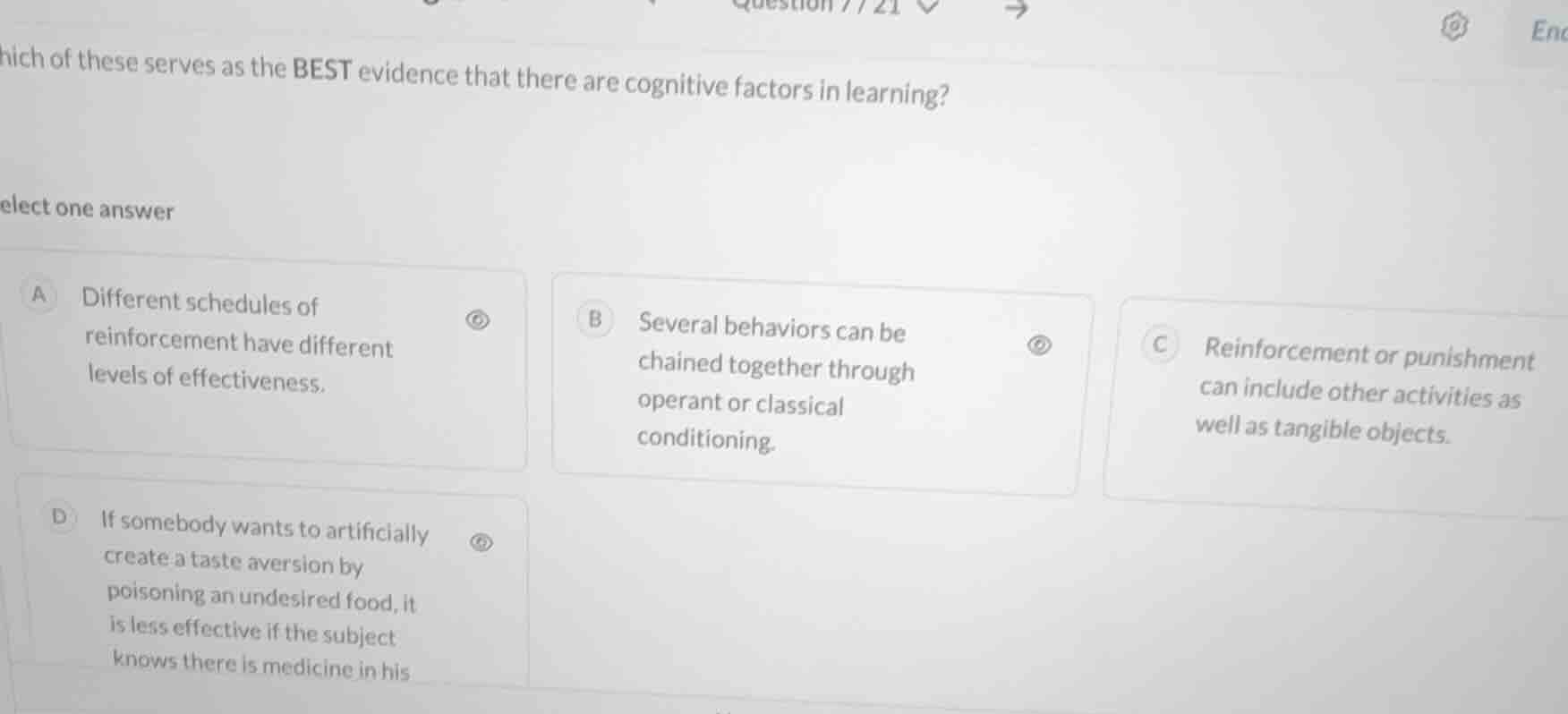 hich of these serves as the best evidence that there are cognitive fact…