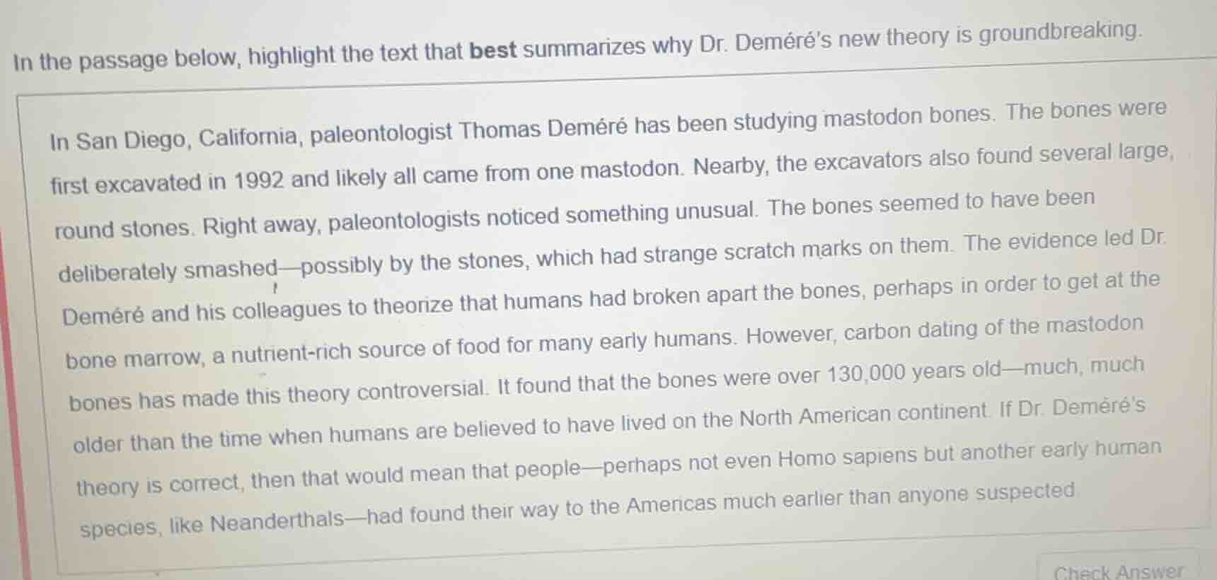 in the passage below, highlight the text that best summarizes why dr. d…