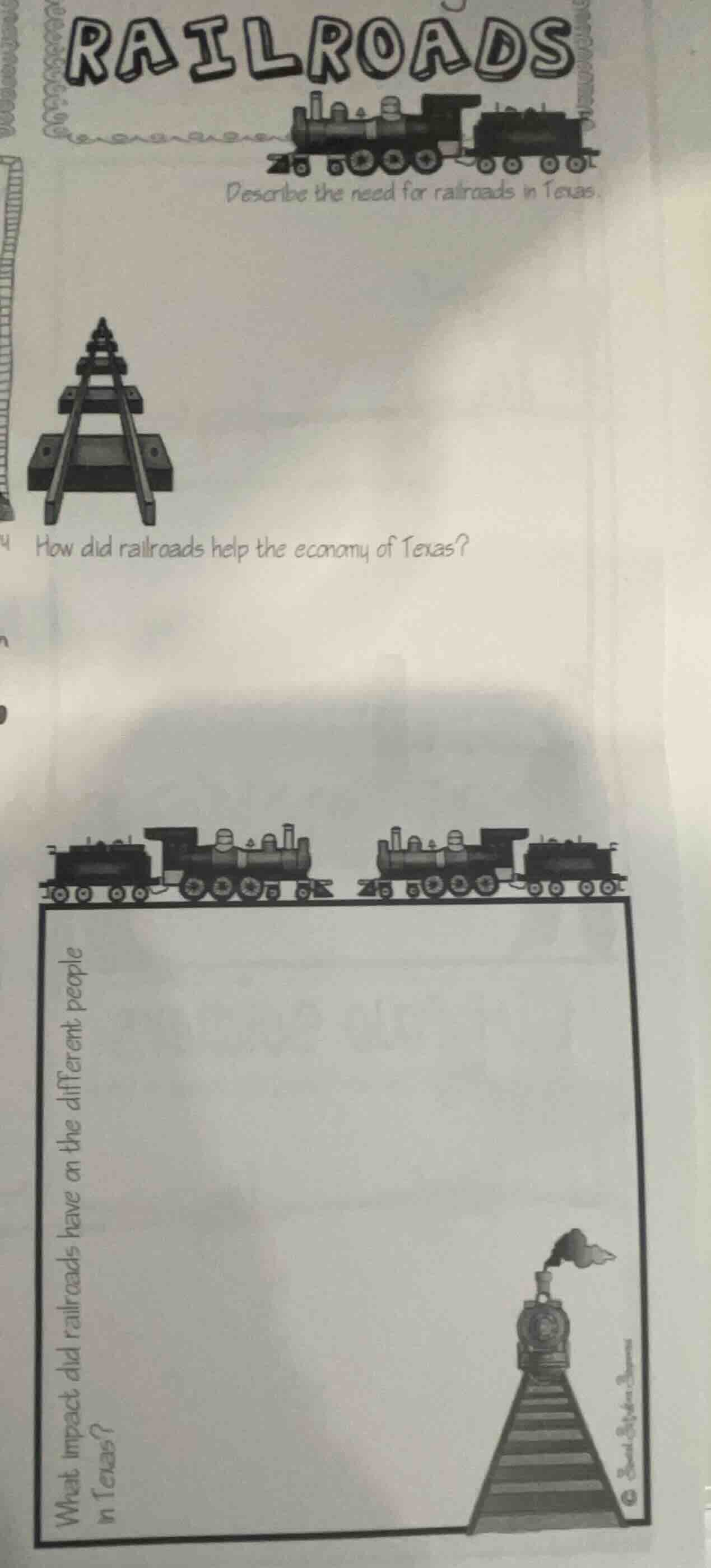 railroads describe the need for railroads in texas. how did railroads h…