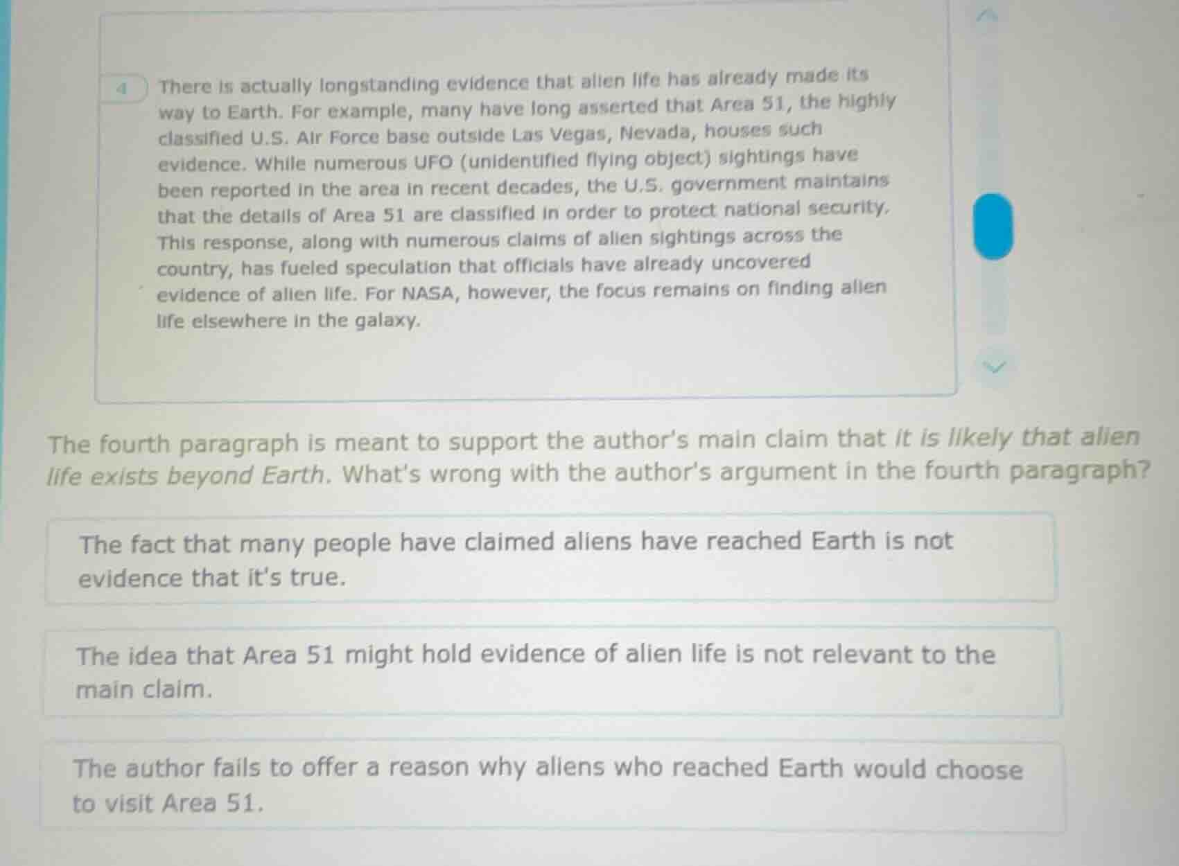 4 there is actually longstanding evidence that alien life has already m…