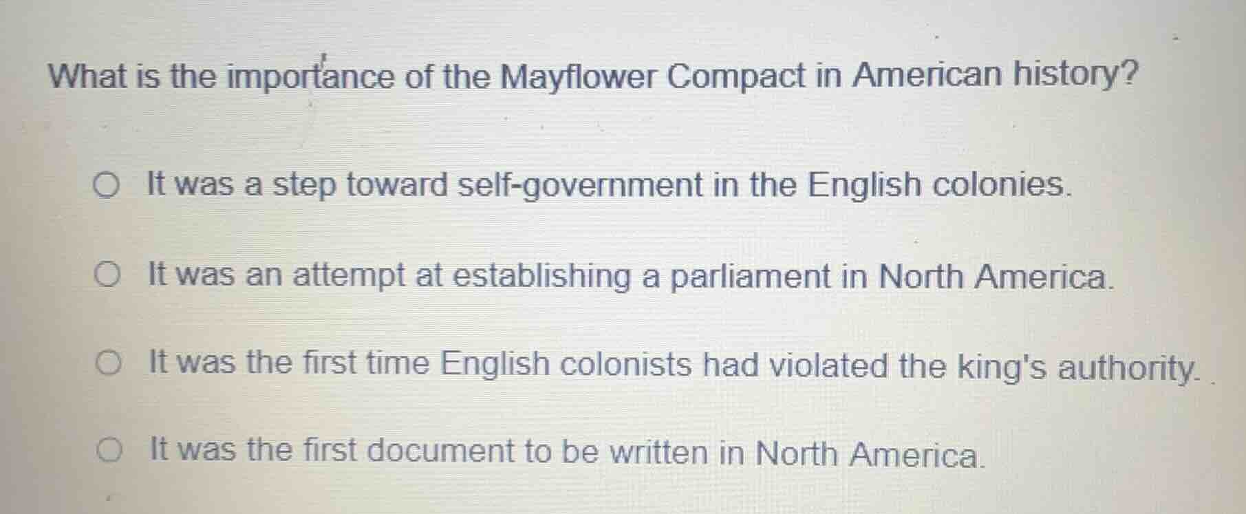 what is the importance of the mayflower compact in american history? it…
