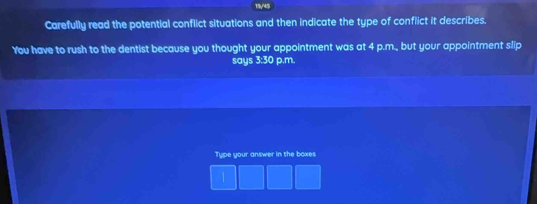 carefully read the potential conflict situations and then indicate the …