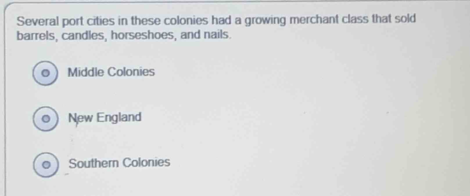 several port cities in these colonies had a growing merchant class that…