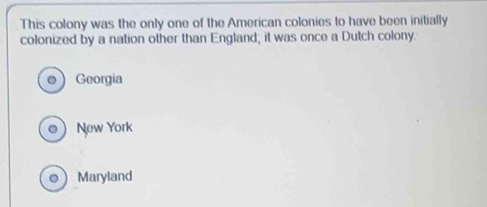 this colony was the only one of the american colonies to have been init…