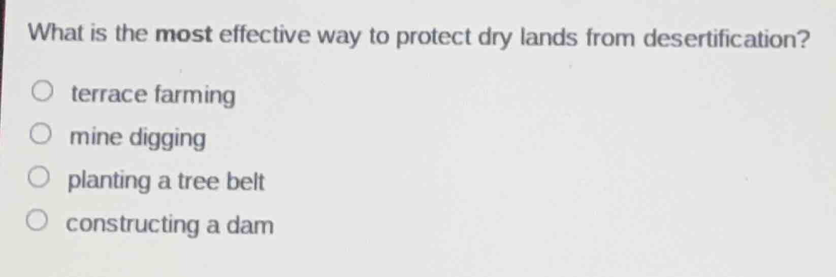 what is the most effective way to protect dry lands from desertificatio…