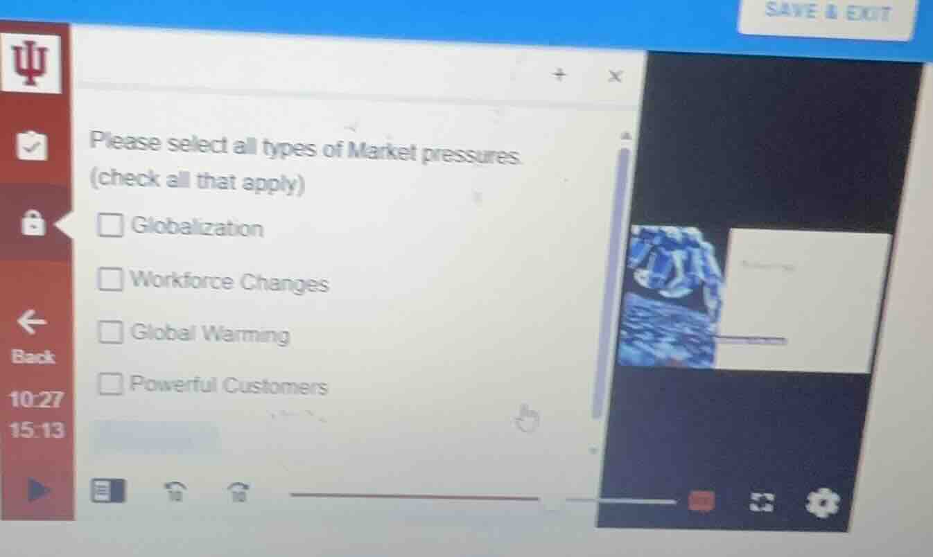 please select all types of market pressures. (check all that apply) glo…