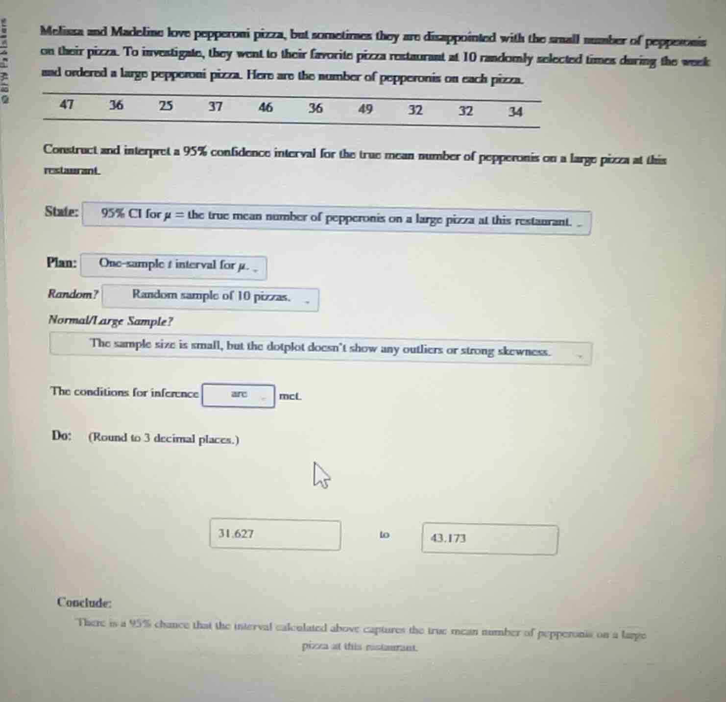 melissa and madeline love pepperoni pizza, but sometimes they are disap…