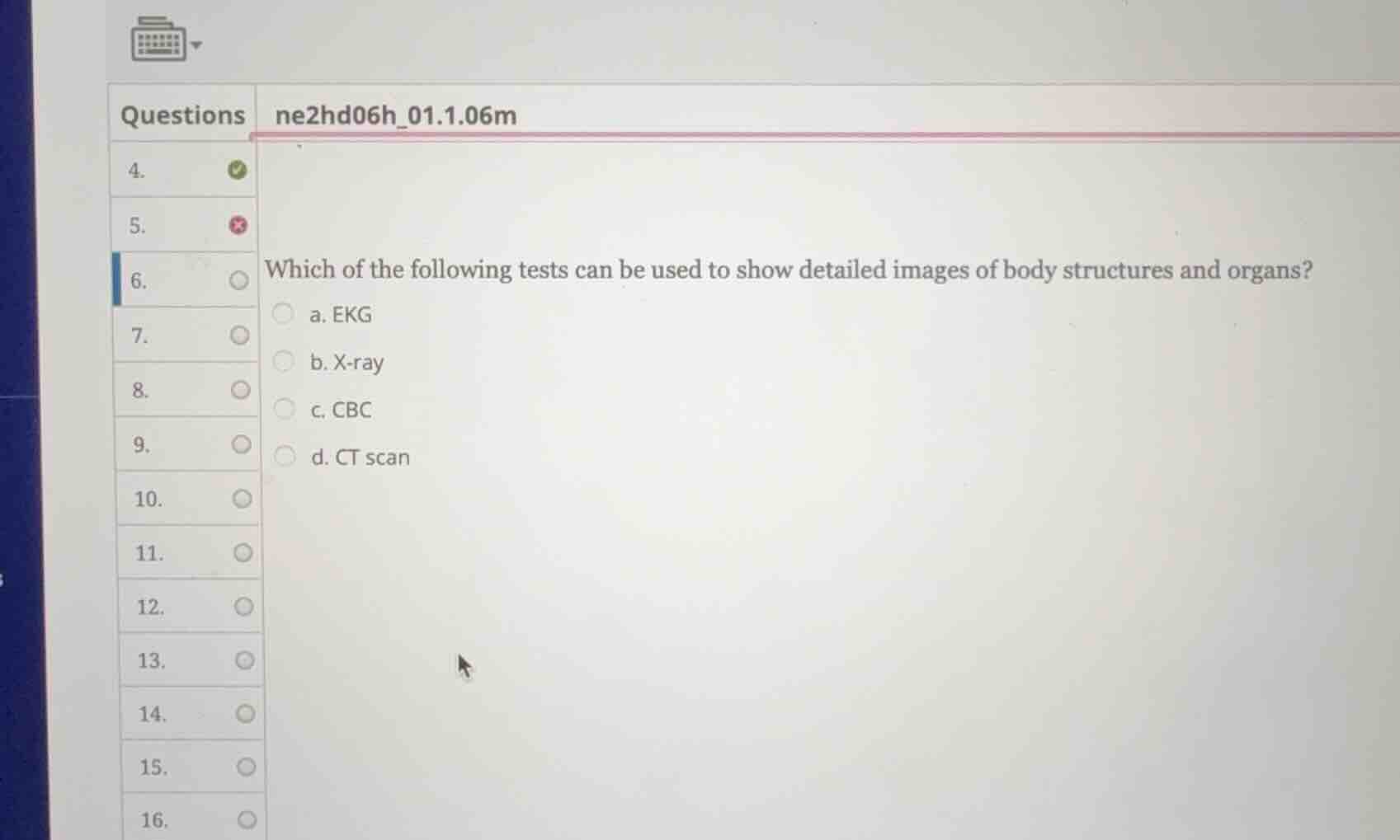 which of the following tests can be used to show detailed images of bod…