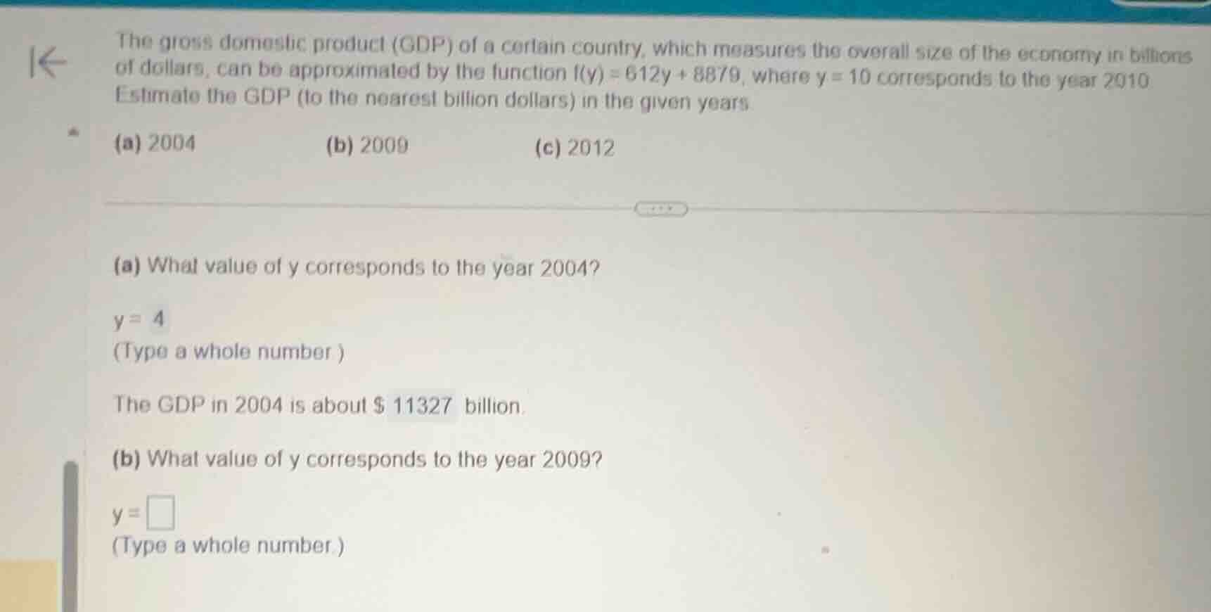 the gross domestic product (gdp) of a certain country, which measures t…