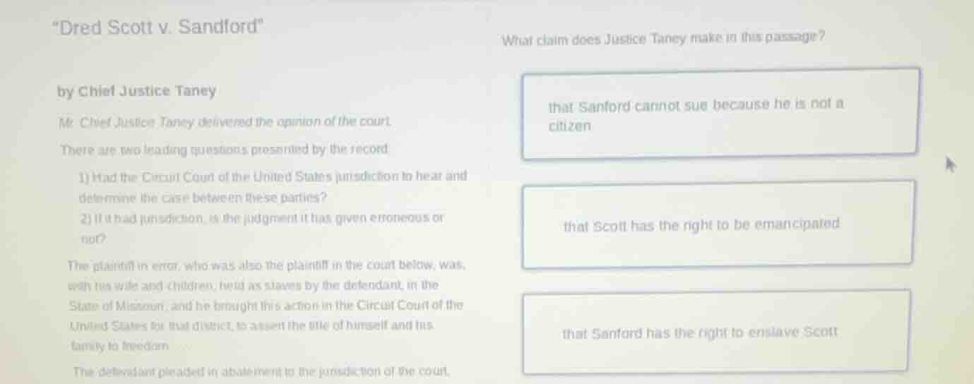 \dred scott v. sandford\ by chief justice taney mr. chief justice taney…