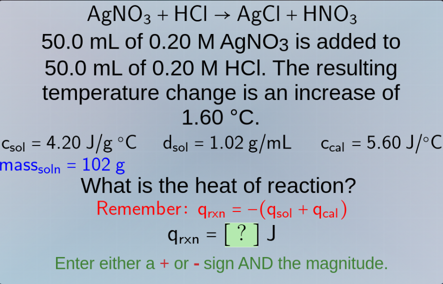 agno₃ + hcl → agcl + hno₃ 50.0 ml of 0.20 m agno₃ is added to 50.0 ml o…