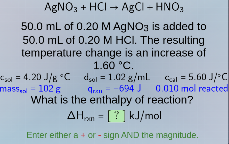 agno₃ + hcl → agcl + hno₃ 50.0 ml of 0.20 m agno₃ is added to 50.0 ml o…