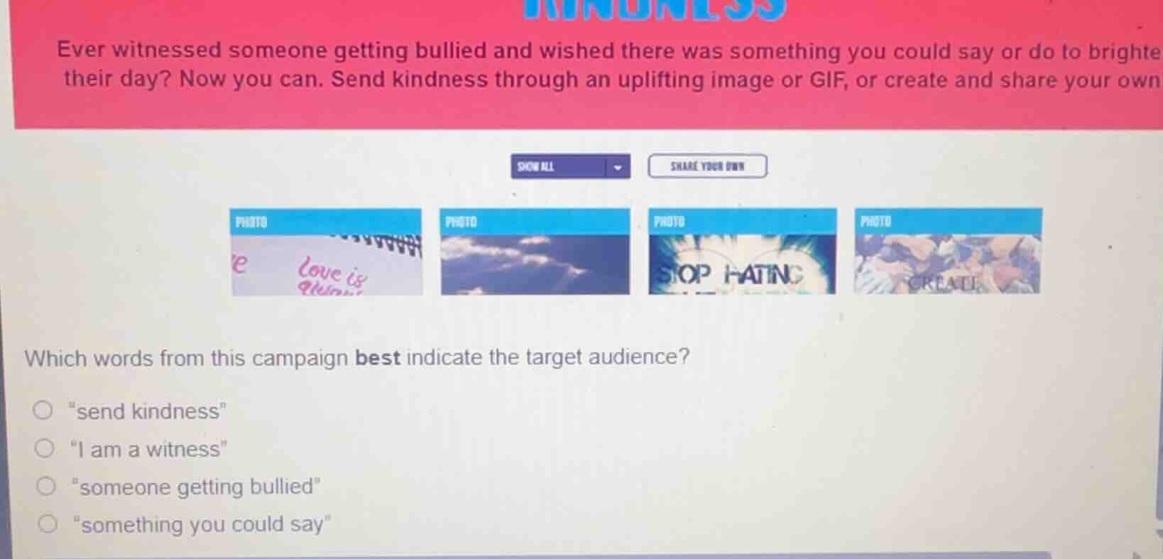 ever witnessed someone getting bullied and wished there was something y…