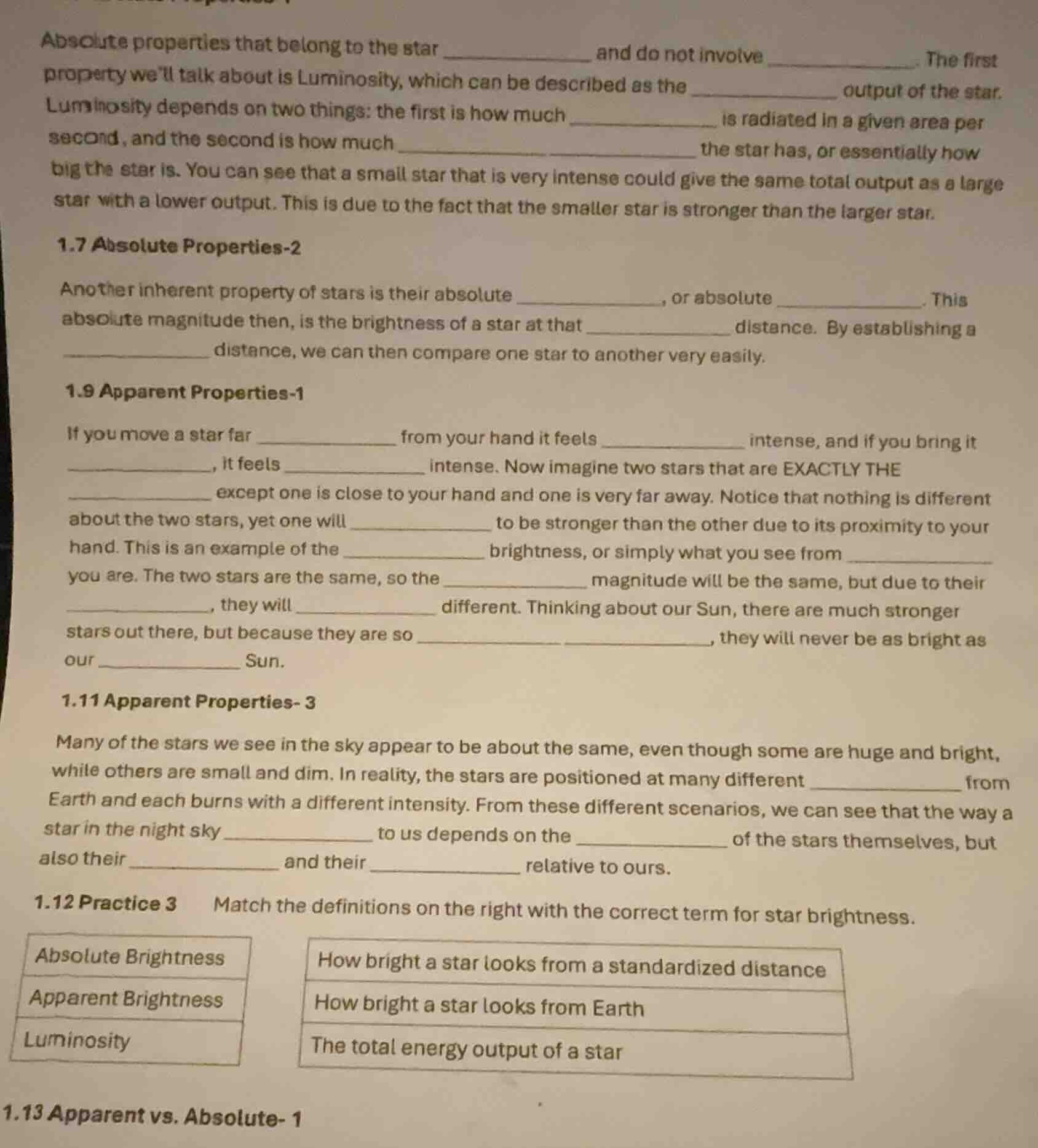 absolute properties that belong to the star _________ and do not involv…