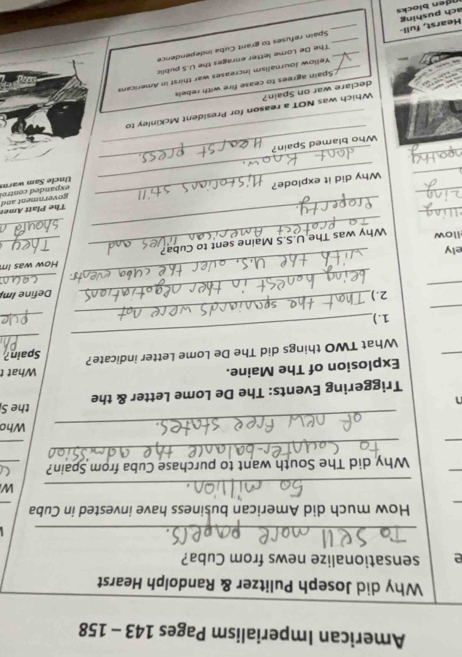 american imperialism pages 143 - 158 why did joseph pulitzer & randolph…