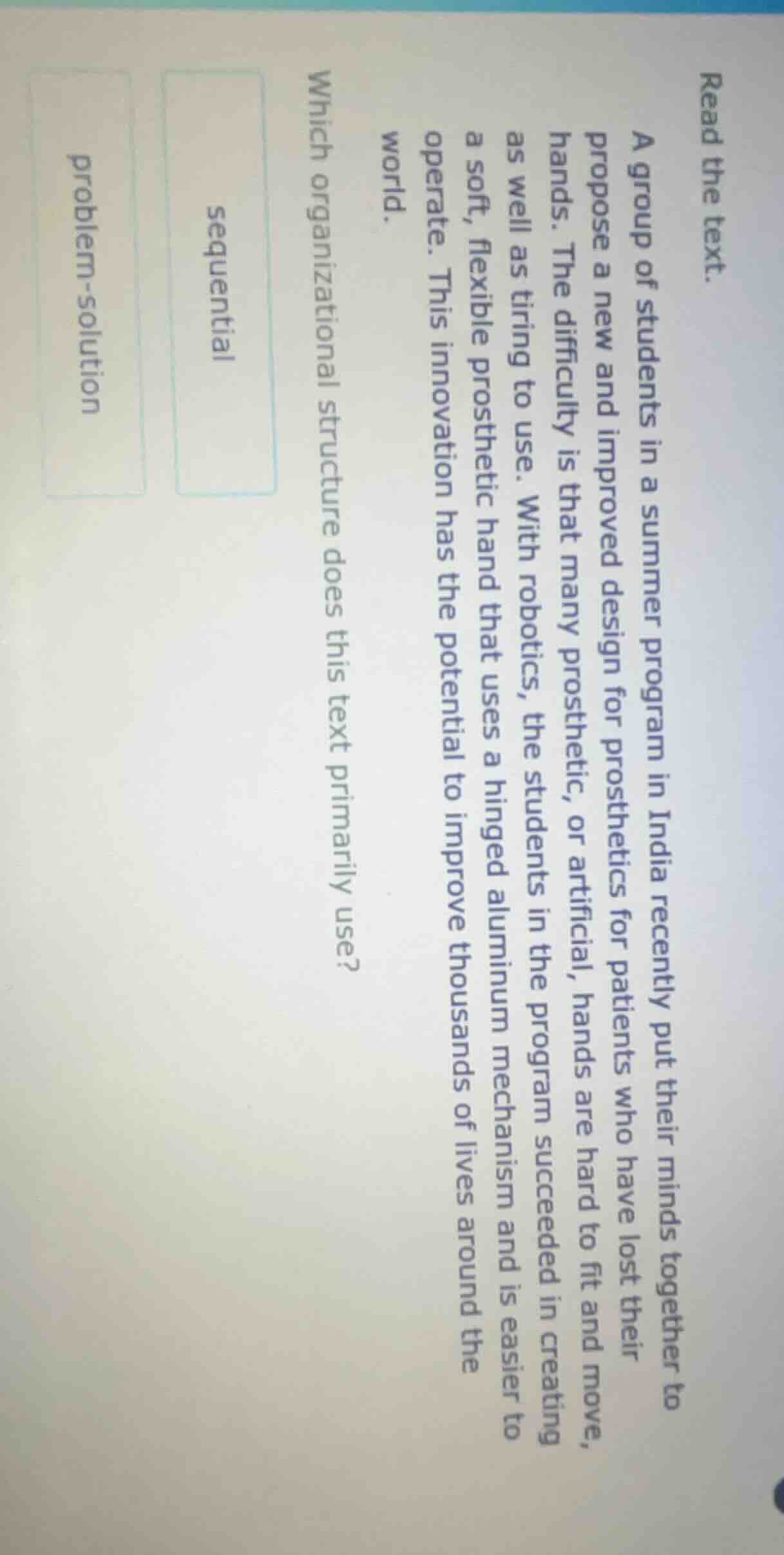 read the text. a group of students in a summer program in india recentl…