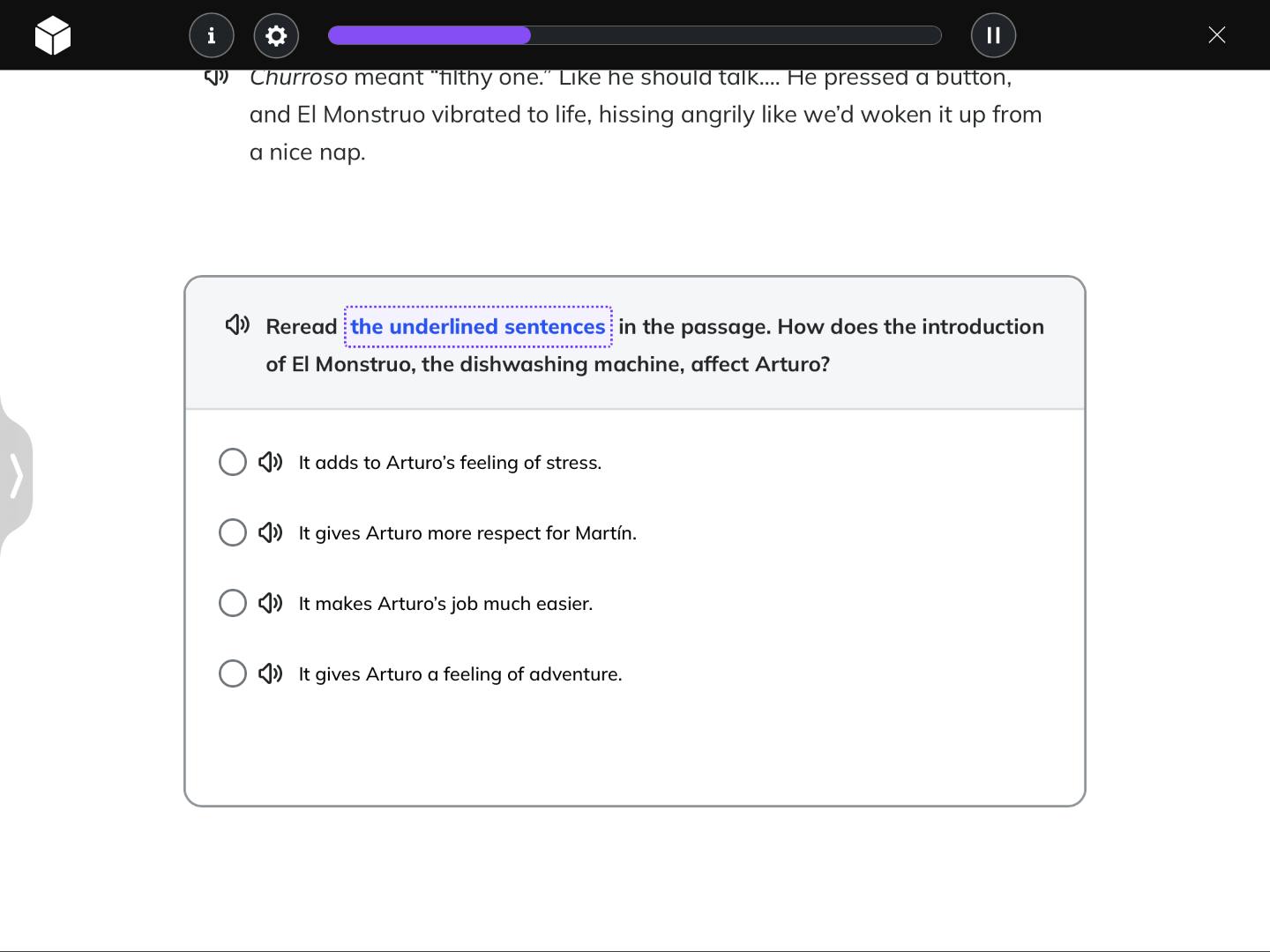 reread the underlined sentences in the passage. how does the introducti…