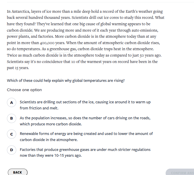 in antarctica, layers of ice more than a mile deep hold a record of the…