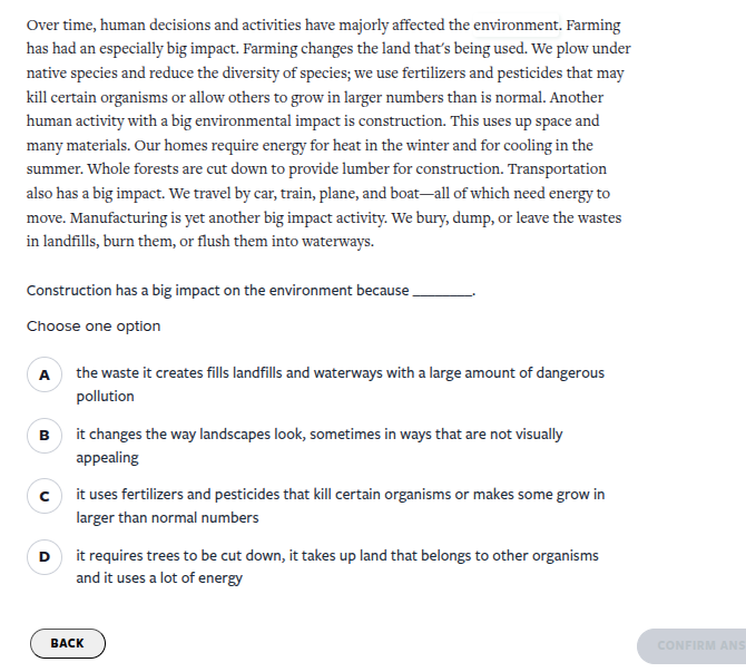 over time, human decisions and activities have majorly affected the env…
