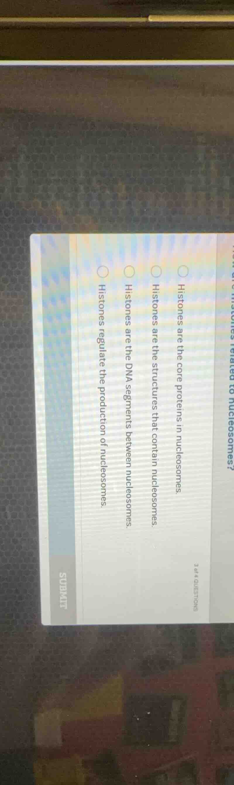 how are histones related to nucleosomes? - histones are the core protei…