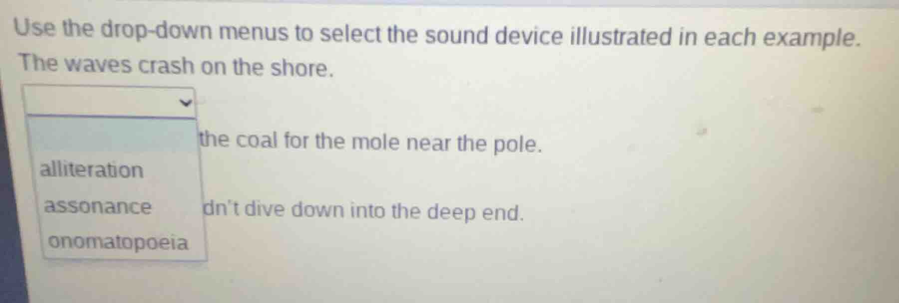 use the drop - down menus to select the sound device illustrated in eac…