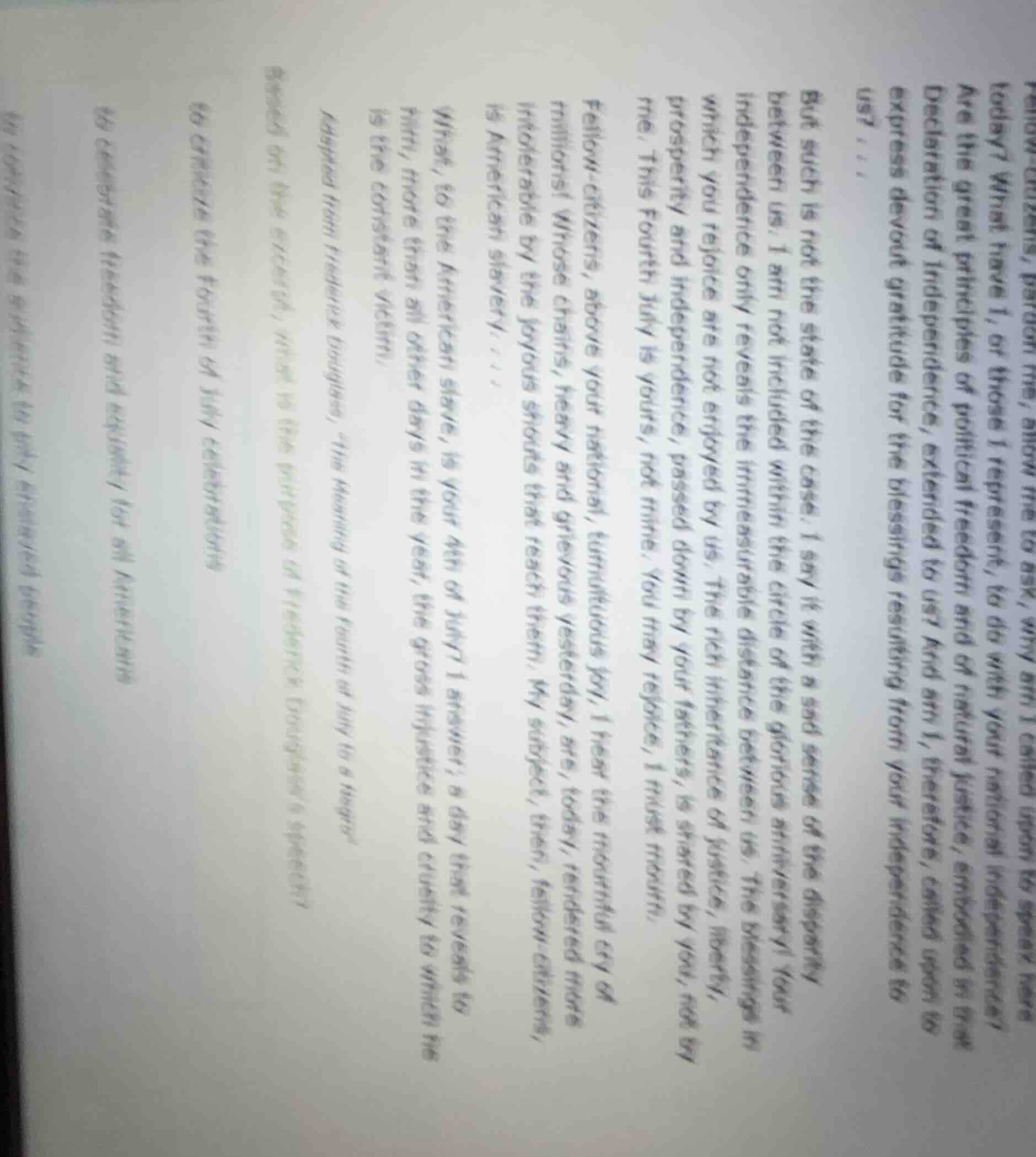 fellow - citizens, pardon me, allow me to ask, why am i called upon to …