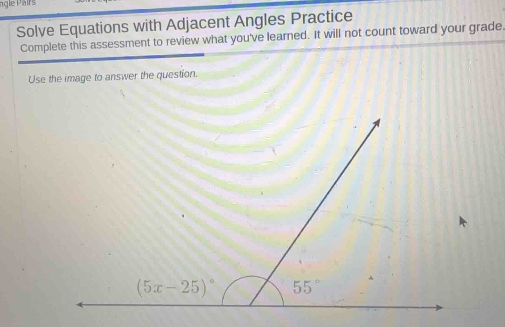 solve equations with adjacent angles practice complete this assessment …