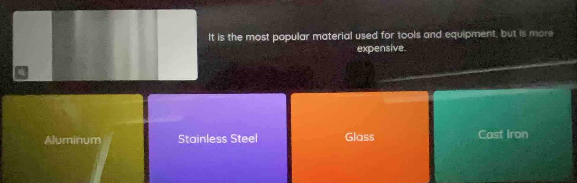 it is the most popular material used for tools and equipment, but is mo…