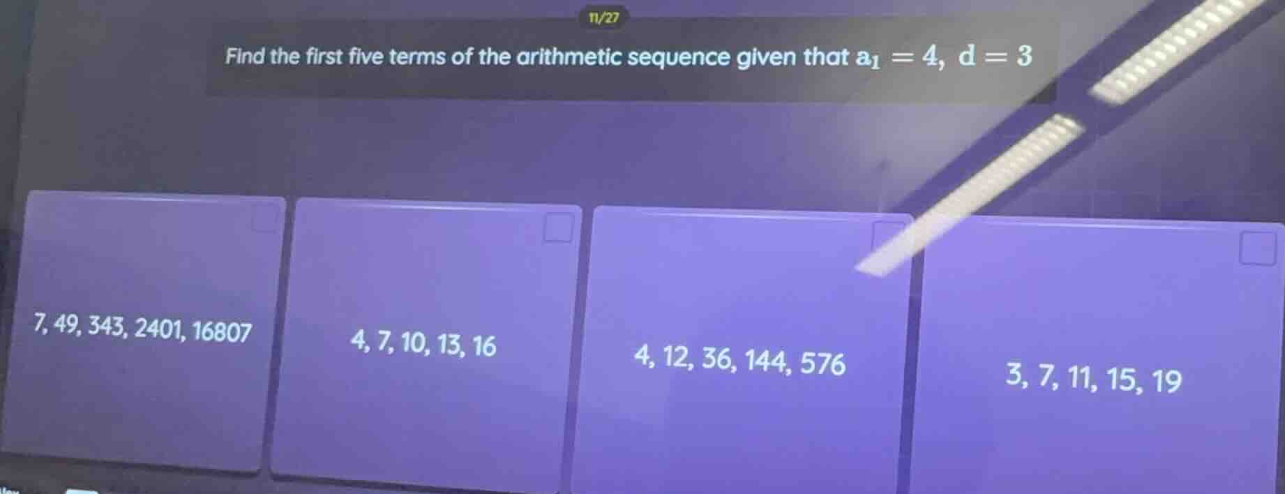 find the first five terms of the arithmetic sequence given that $a_1 = …
