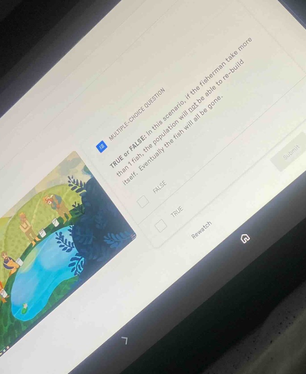 multiple-choice question true or false: in this scenario, if the fisher…