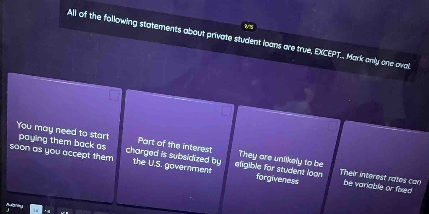 all of the following statements about private student loans are true, e…