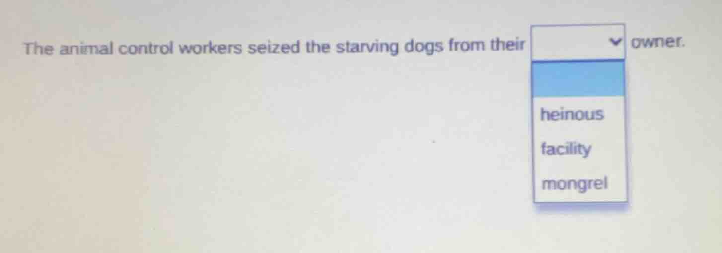 the animal control workers seized the starving dogs from their owner. h…