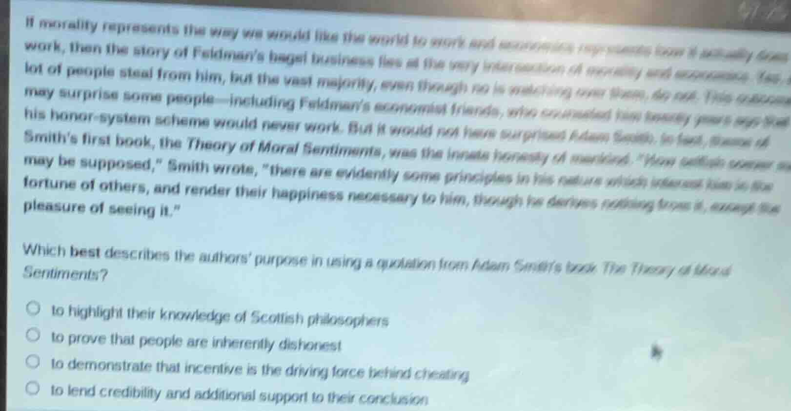 if morality represents the way we would like the world to work and econ…
