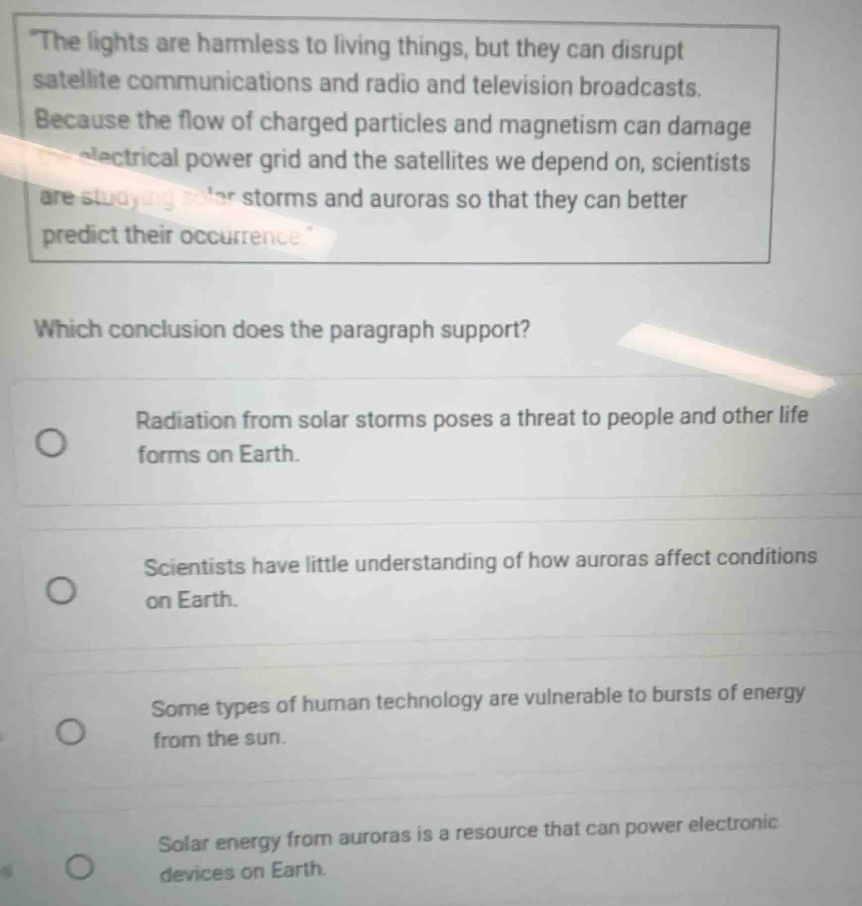 the lights are harmless to living things, but they can disrupt satellit…