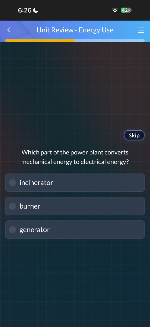 which part of the power plant converts mechanical energy to electrical …