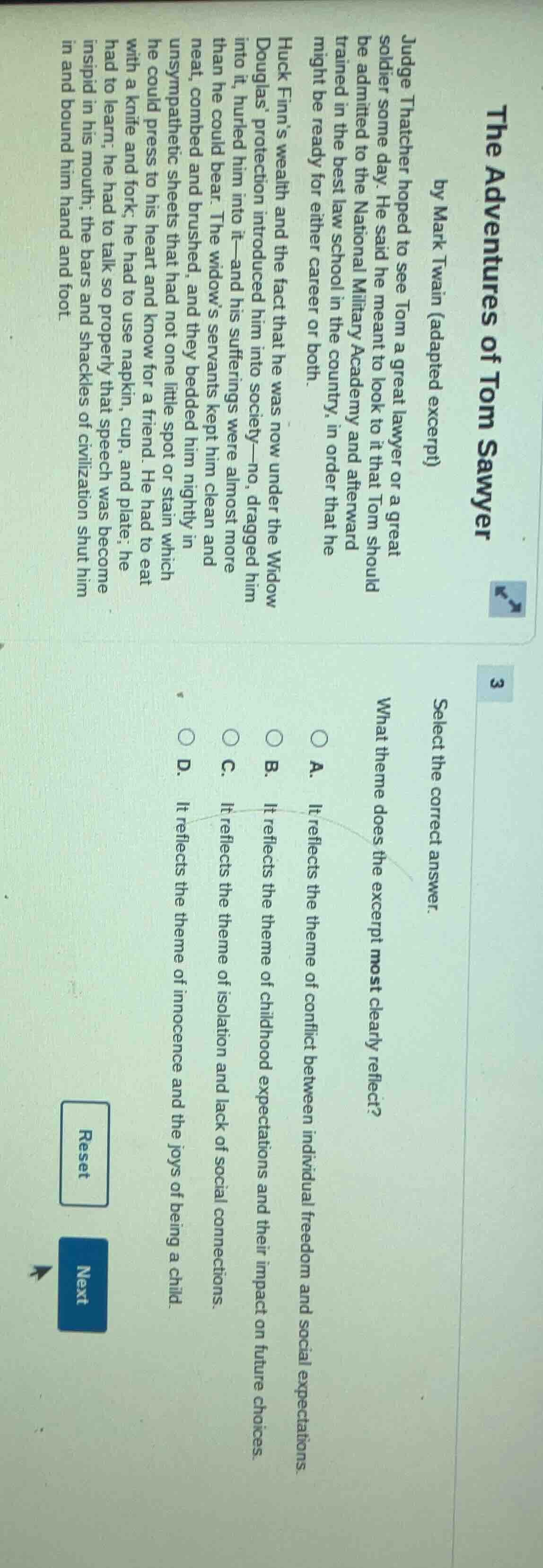 the adventures of tom sawyer by mark twain (adapted excerpt) judge that…