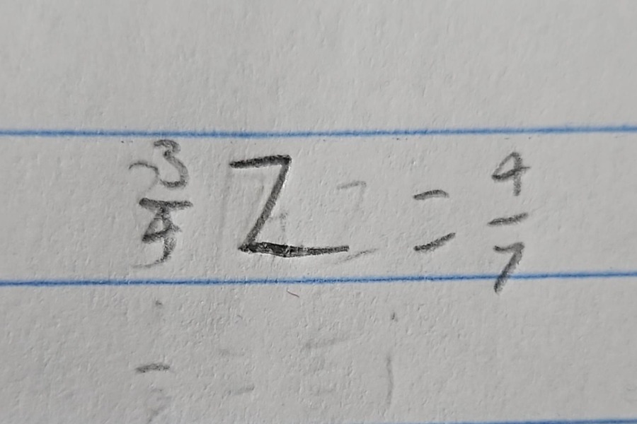 (\frac{3}{5}z = \frac{4}{7})
