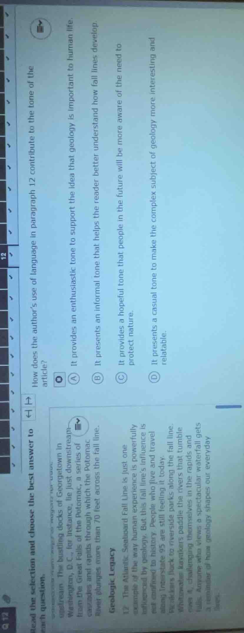 read the selection and choose the best answer to each question. the bus…