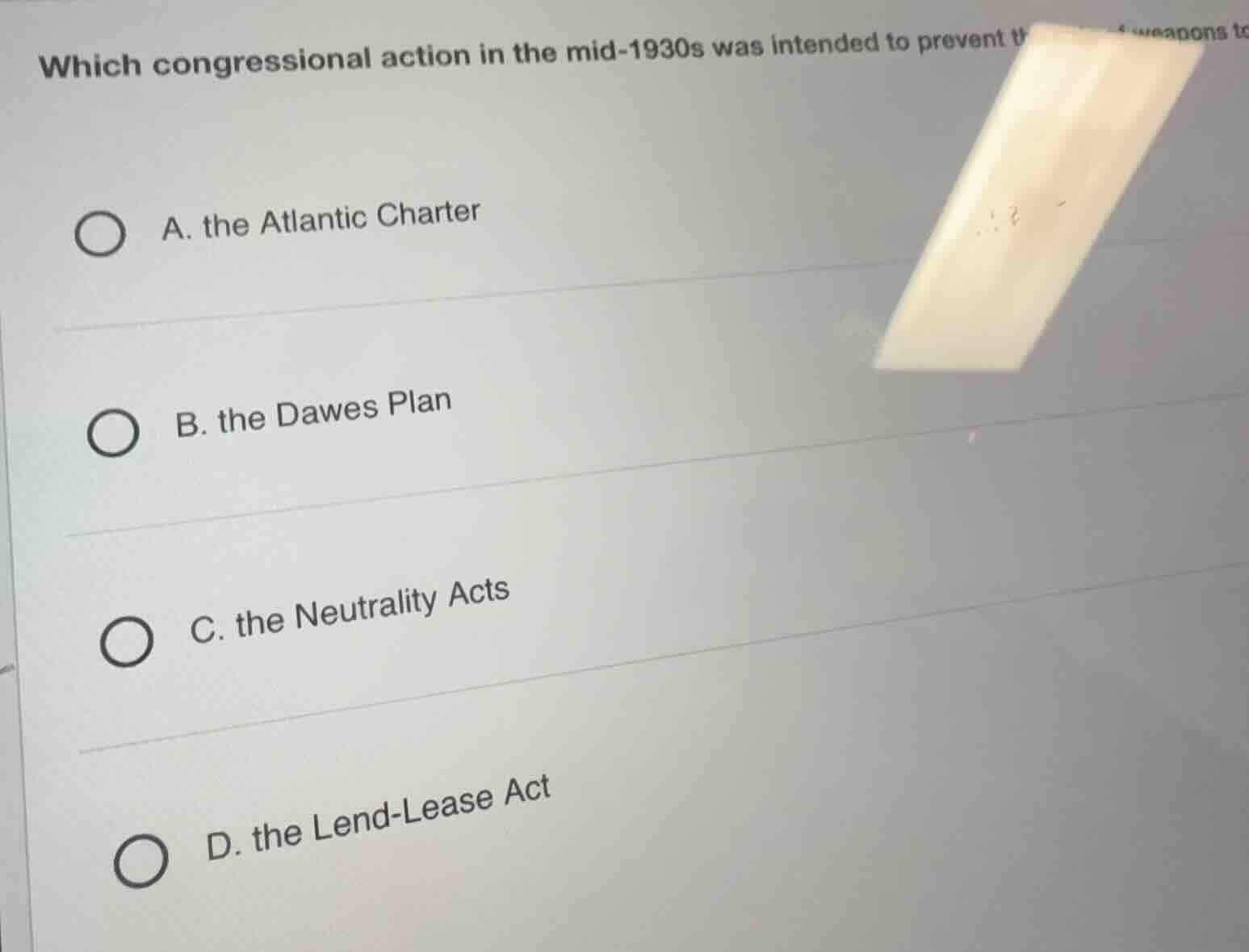 which congressional action in the mid-1930s was intended to prevent th …