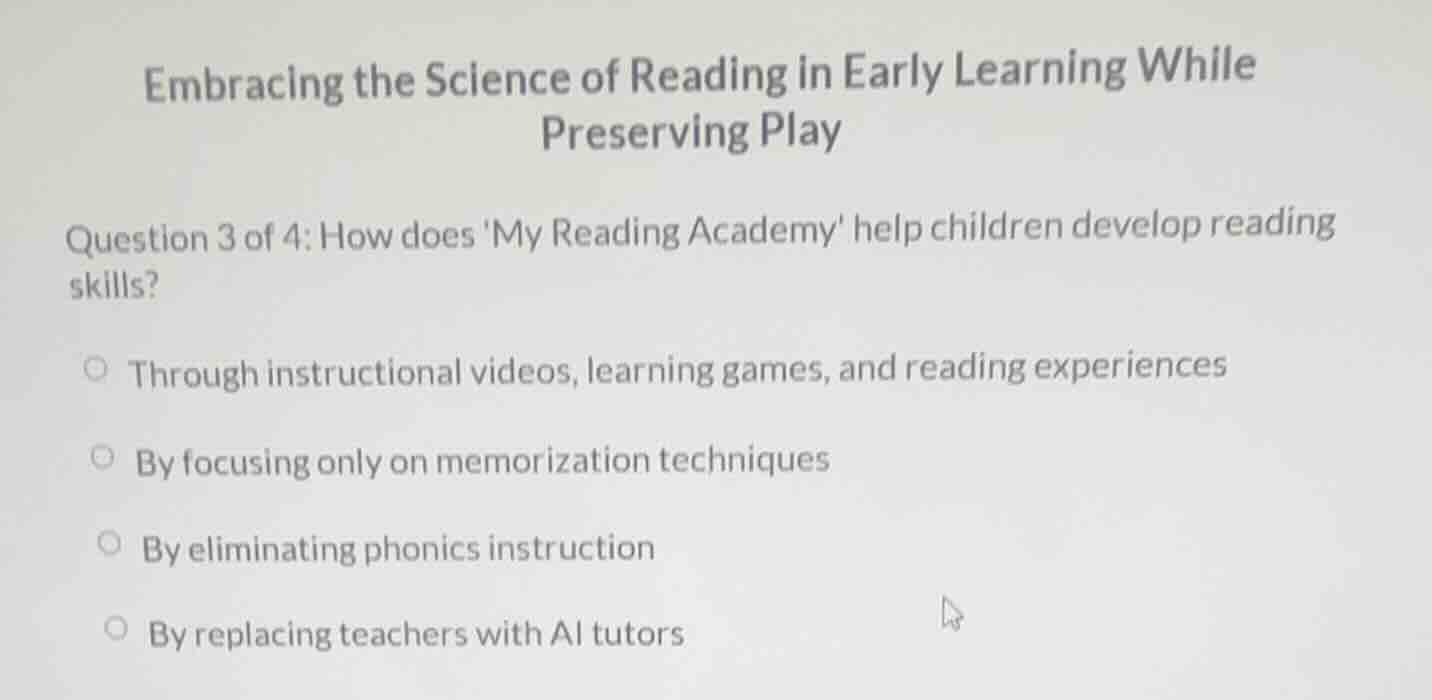 embracing the science of reading in early learning while preserving pla…