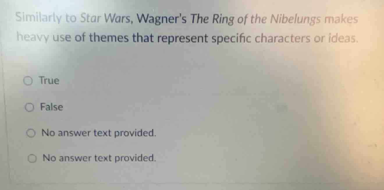 similarly to star wars, wagners the ring of the nibelungs makes heavy u…