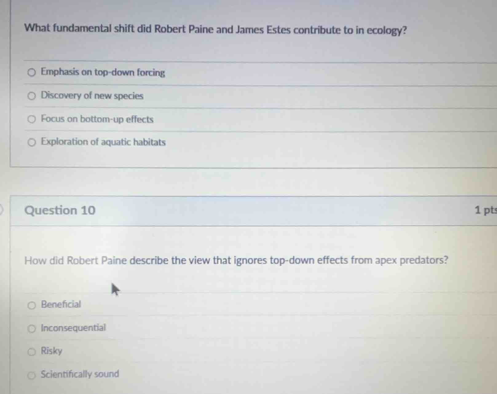what fundamental shift did robert paine and james estes contribute to i…