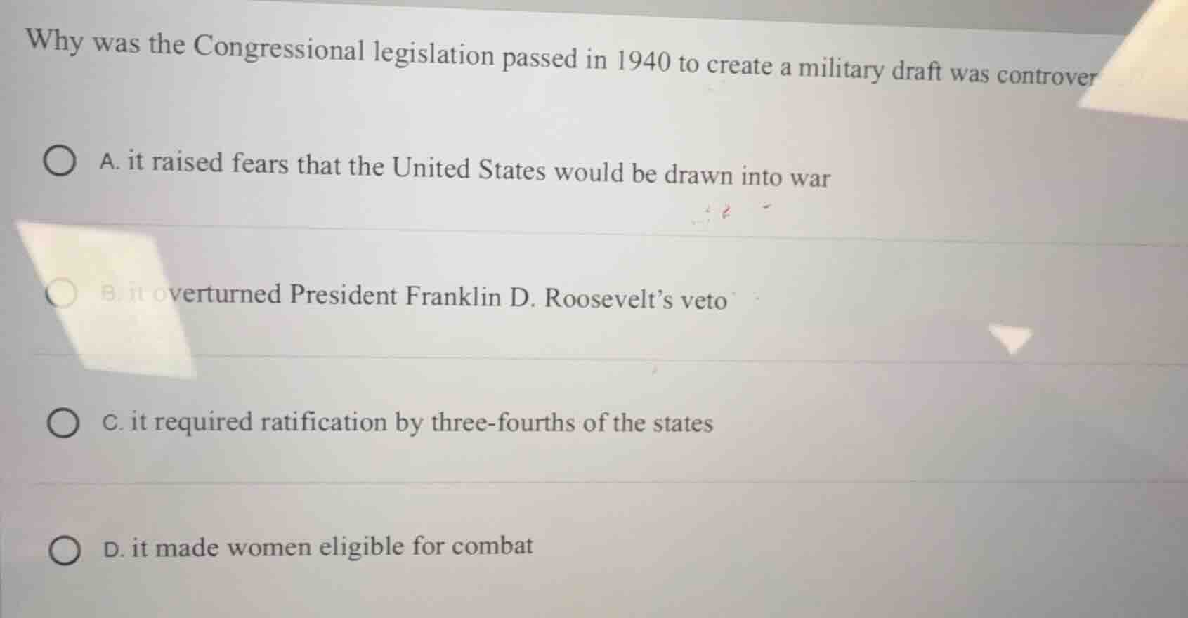 why was the congressional legislation passed in 1940 to create a milita…