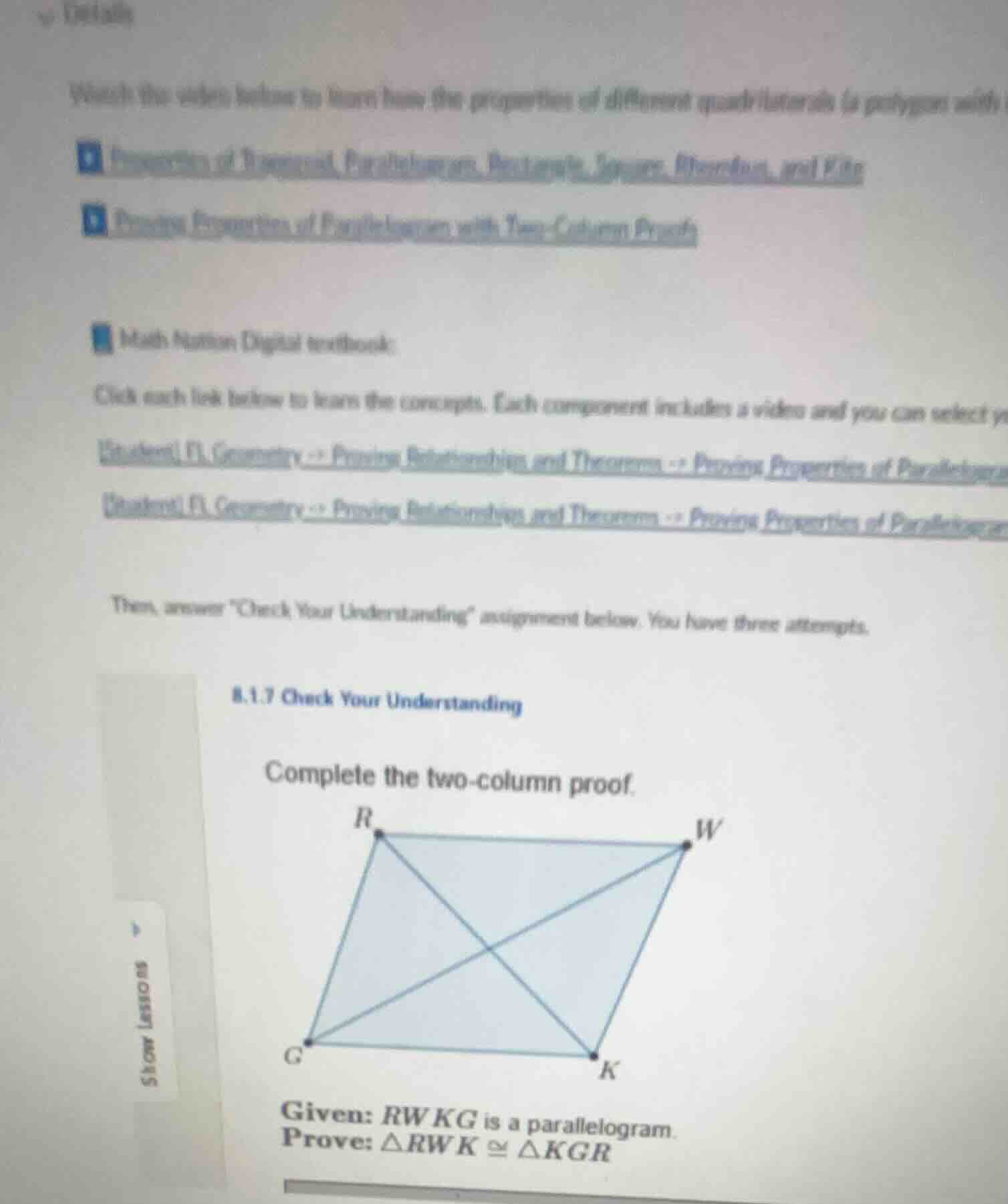 watch the video below to learn how the properties of different quadrila…