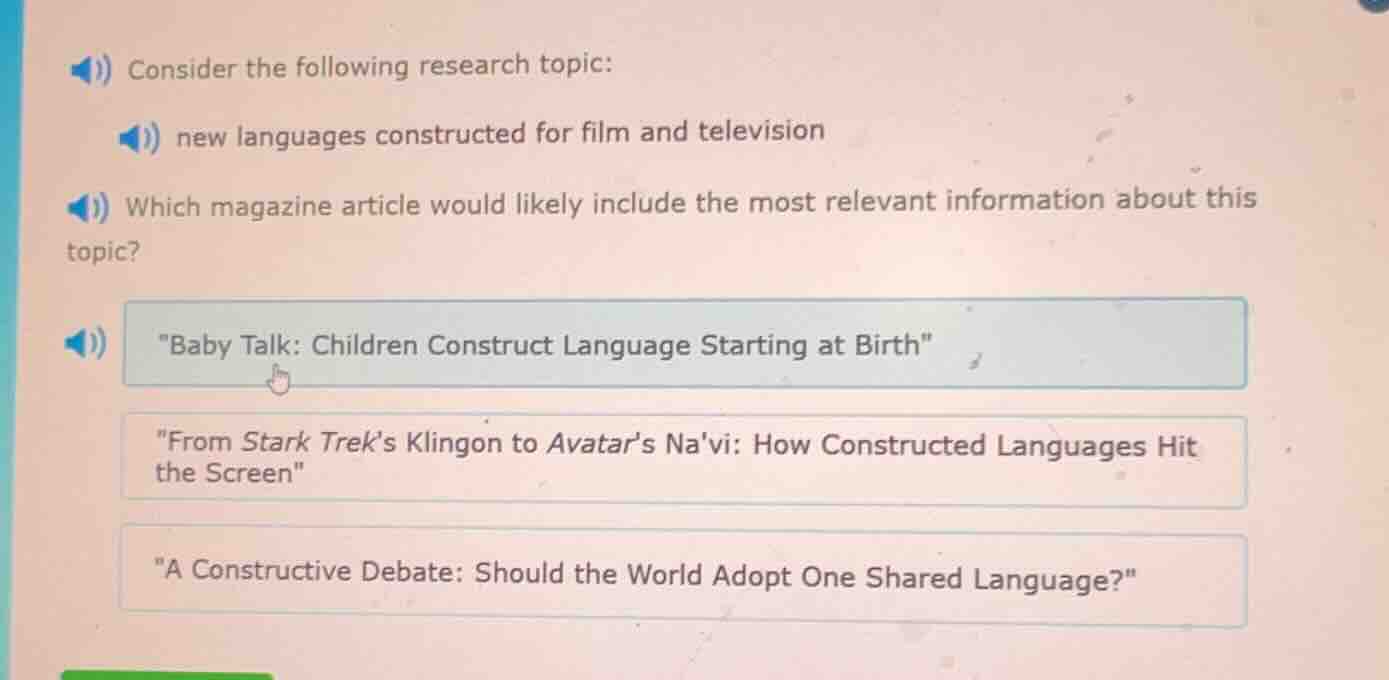 consider the following research topic: new languages constructed for fi…