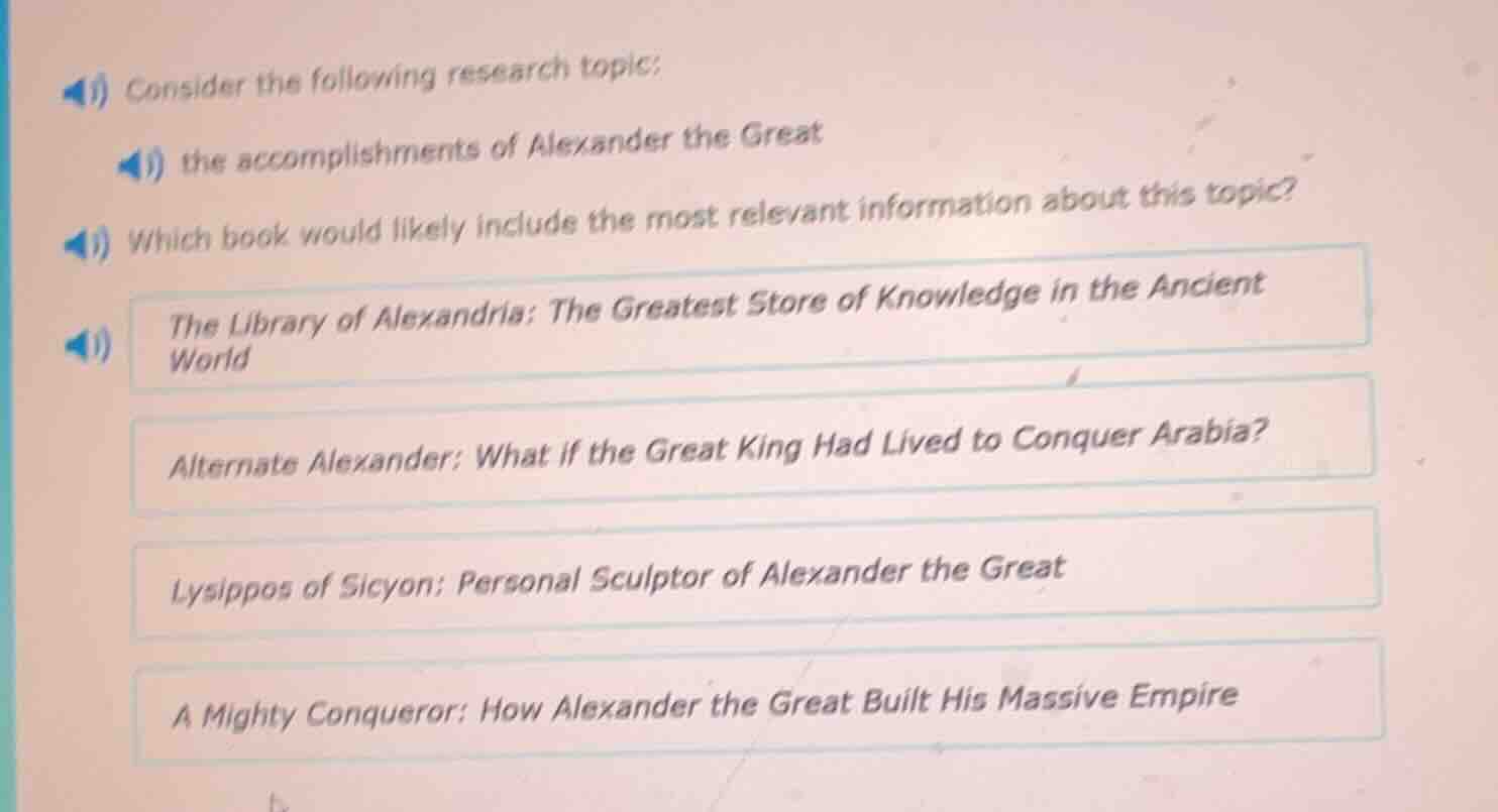 i) consider the following research topic: ii) the accomplishments of al…