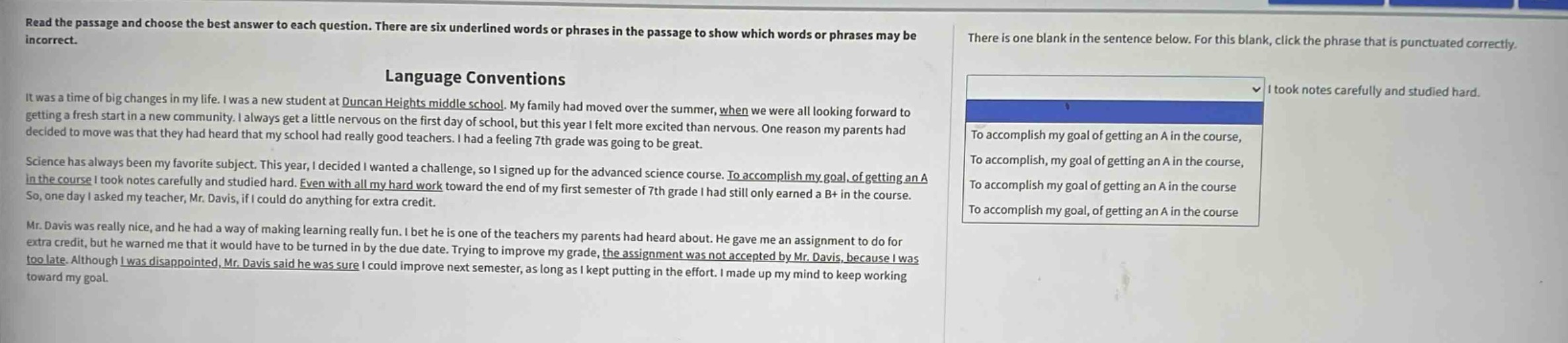 read the passage and choose the best answer to each question. there are…