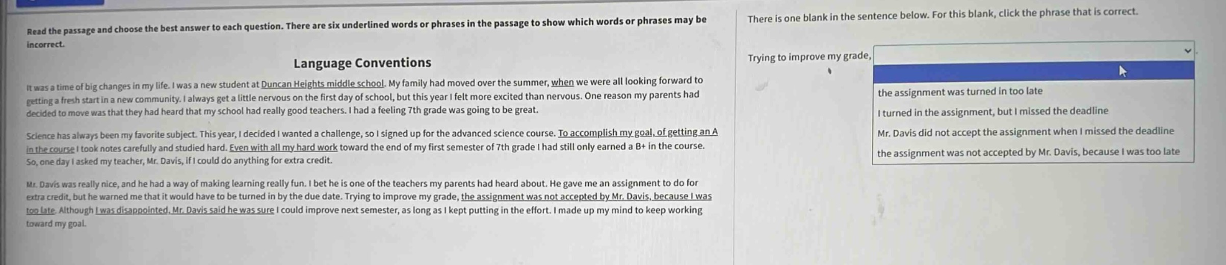 read the passage and choose the best answer to each question. there are…
